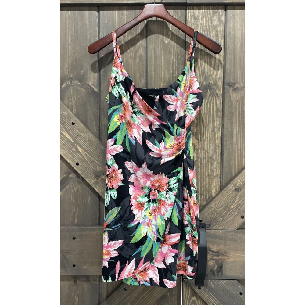 Guess Elsie Dress Floral Mini Women's Sleeveless Dress Size L